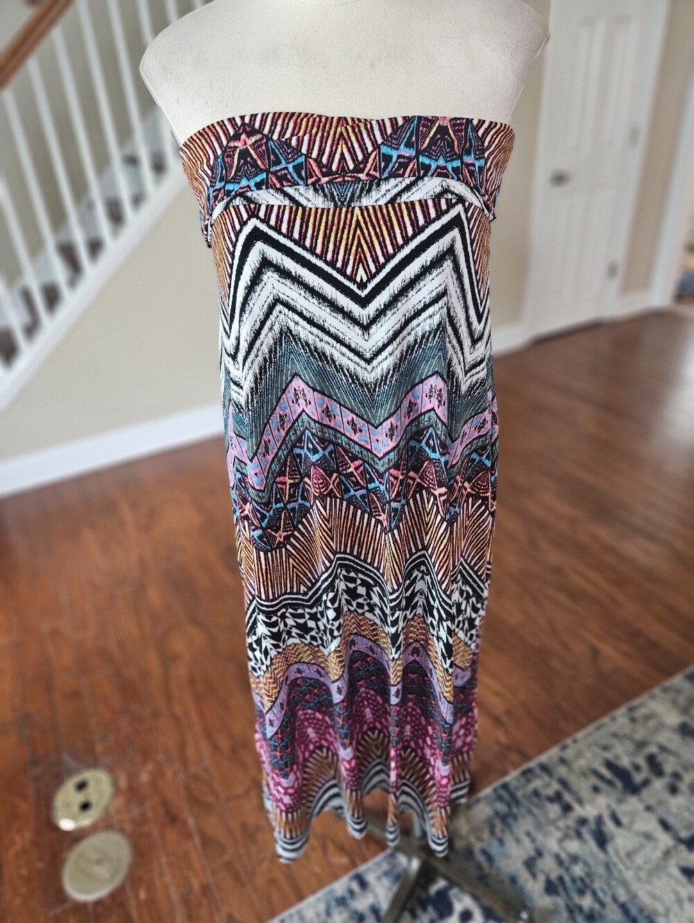 Mm Mm Mm Boho Maxi Skirt Or Sleeveless Dress Large - Picture 3 of 6